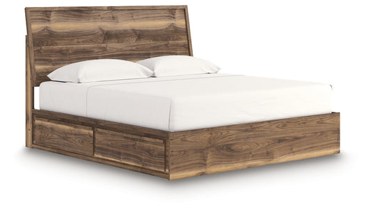 Chirason  Panel Bed With Storage