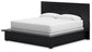 Londer  Panel Bed With Mirrored Dresser And Nightstand