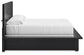 Londer  Panel Bed With Mirrored Dresser, Chest And 2 Nightstands