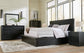 Londer  Panel Bed With Mirrored Dresser, Chest And 2 Nightstands