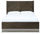 Arkenton  Panel Bed With Mirrored Dresser And Chest