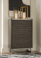 Arkenton California  Panel Bed With Mirrored Dresser And Chest