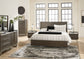 Arkenton California  Panel Bed With Mirrored Dresser, Chest And 2 Nightstands
