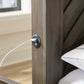 Arkenton California  Panel Bed With Mirrored Dresser, Chest And 2 Nightstands