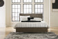 Arkenton  Panel Bed With Mirrored Dresser
