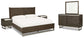 Arkenton  Panel Bed With Mirrored Dresser And 2 Nightstands