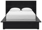 Londer  Panel Bed With Mirrored Dresser And 2 Nightstands