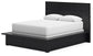 Londer  Panel Bed With Mirrored Dresser, Chest And 2 Nightstands