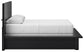 Londer  Panel Bed With Mirrored Dresser