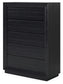 Londer California  Panel Bed With Mirrored Dresser, Chest And 2 Nightstands