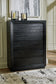 Londer California  Panel Bed With Mirrored Dresser, Chest And 2 Nightstands
