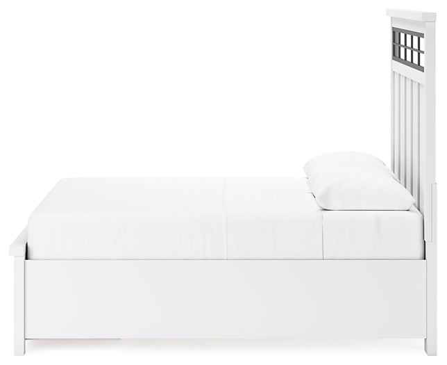 Cama con almacenamiento y paneles Ashbryn