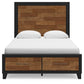Cama con almacenamiento y paneles Kraeburn