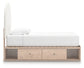 Arloster  Upholstered Panel Bed With Storage