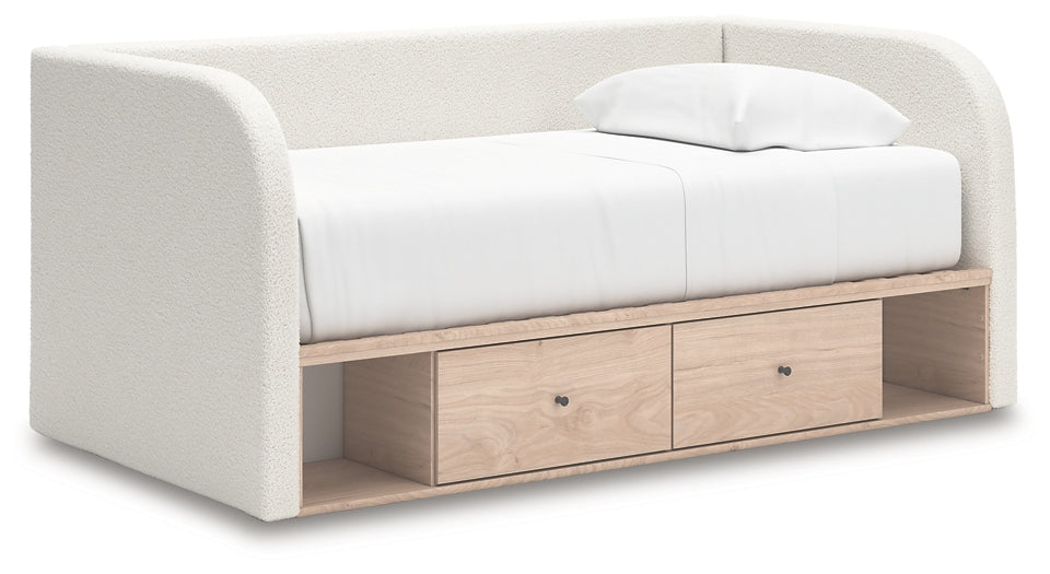 Arloster  Upholstered Day Bed With Storage