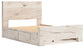 Cama con paneles Lawroy y almacenamiento
