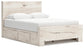 Cama con paneles Lawroy y almacenamiento