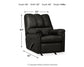 Sillón reclinable mecedor Darcy