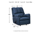 Sillón reclinable mecedor Darcy