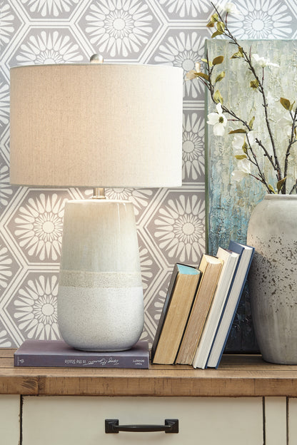 Lámpara de mesa de cerámica Shavon (1 unidad)