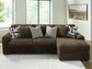 Sofá seccional de dos piezas con chaise longue Midnight-Madness