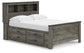 Frandern  Bookcase Panel Bed With Storage