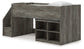Frandern  Loft  Bed With Bookcase Storage