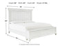 Kanwyn  Panel Bed With Storage With Mirrored Dresser