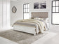 Kanwyn  Panel Bed With Mirrored Dresser