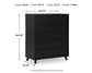 Danziar  Panel Headboard With Mirrored Dresser And Chest