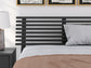 Danziar  Panel Headboard With Mirrored Dresser And Nightstand