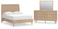 Cama con paneles Cielden y tocador con espejo