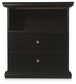 Panel Bed With Mirrored Dresser And Nightstand