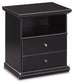 Panel Bed With Mirrored Dresser And Nightstand