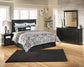 Panel Bed With Mirrored Dresser And Nightstand