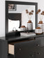 Panel Bed With Mirrored Dresser, Chest And Nightstand