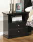 Panel Bed With Mirrored Dresser, Chest And Nightstand