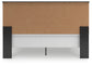 Panel Bed With Mirrored Dresser, Chest And Nightstand
