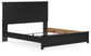 Panel Bed With Mirrored Dresser, Chest And Nightstand