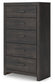 Hollivern  Panel Bed With Mirrored Dresser, Chest And Nightstand