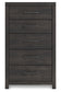 Hollivern  Panel Bed With Mirrored Dresser, Chest And Nightstand