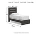 Hollivern  Panel Bed With Mirrored Dresser And Chest