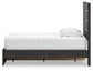 Hollivern  Panel Storage Bed With Mirrored Dresser And Chest