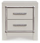 Zyniden  Upholstered Panel Headboard With Mirrored Dresser And Nightstand