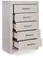 Zyniden  Upholstered Panel Bed With Mirrored Dresser, Chest And Nightstand