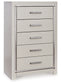 Zyniden  Upholstered Panel Bed With Mirrored Dresser And Chest