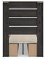 Hollivern  Panel Bed With Storage With Mirrored Dresser And Nightstand