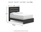Hollivern  Panel Bed With Mirrored Dresser