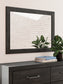 Hollivern  Panel Bed With Mirrored Dresser And Nightstand