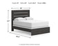 Hollivern  Panel Bed With Mirrored Dresser And Chest